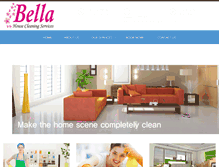 Tablet Screenshot of bellahousecleaningservices.com